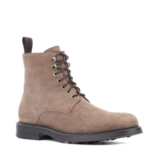 Aquatalia Bernardo Men’s Shoes Suede Leather Lace Up Boot (AQ1007)-AmbrogioShoes