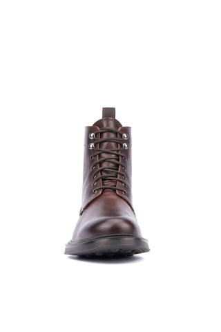 Aquatalia Bernardo Men’s Shoes Tumbled Leather Lace Up Boot (AQ1006)-AmbrogioShoes
