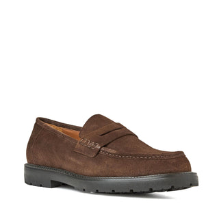 Aquatalia Blake Men’s Shoes Suede Penny Loafer (AQ1012)-AmbrogioShoes