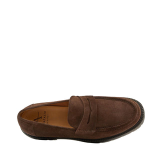 Aquatalia Blake Men’s Shoes Suede Penny Loafer (AQ1012)-AmbrogioShoes
