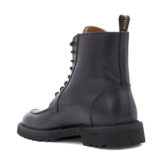 Aquatalia Danny Men’s Shoes Tumbled Calf-Skin Leather Split-Toe Lace Up Boot (AQ1005)-AmbrogioShoes