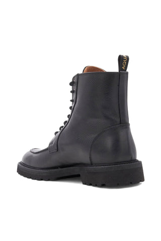 Aquatalia Danny Men’s Shoes Tumbled Calf-Skin Leather Split-Toe Lace Up Boot (AQ1005)-AmbrogioShoes