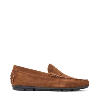 Aquatalia Enzo Men’s Shoes Suede Leather Moccasin Driver (AQ1008)-AmbrogioShoes