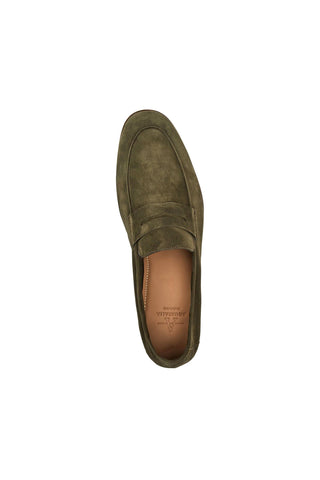 Aquatalia Jon Men’s Shoes Suede Penny Loafer (AQ1011)-AmbrogioShoes