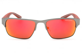 Armani Exchange 0AX2046S Sunglasses Gunmetal / Violet Mirror Red-AmbrogioShoes