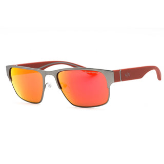 Armani Exchange 0AX2046S Sunglasses Gunmetal / Violet Mirror Red-AmbrogioShoes