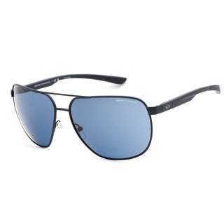 Armani Exchange 0AX2047S Sunglasses Matte Blue /Grey Mirror Silver Polar-AmbrogioShoes