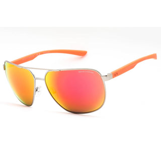 Armani Exchange 0AX2047S Sunglasses Silver/Orange Mirror-AmbrogioShoes