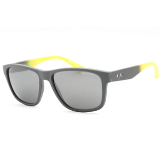 Armani Exchange 0AX4135S Sunglasses Matte Grey/Grey Mirror Silver-AmbrogioShoes