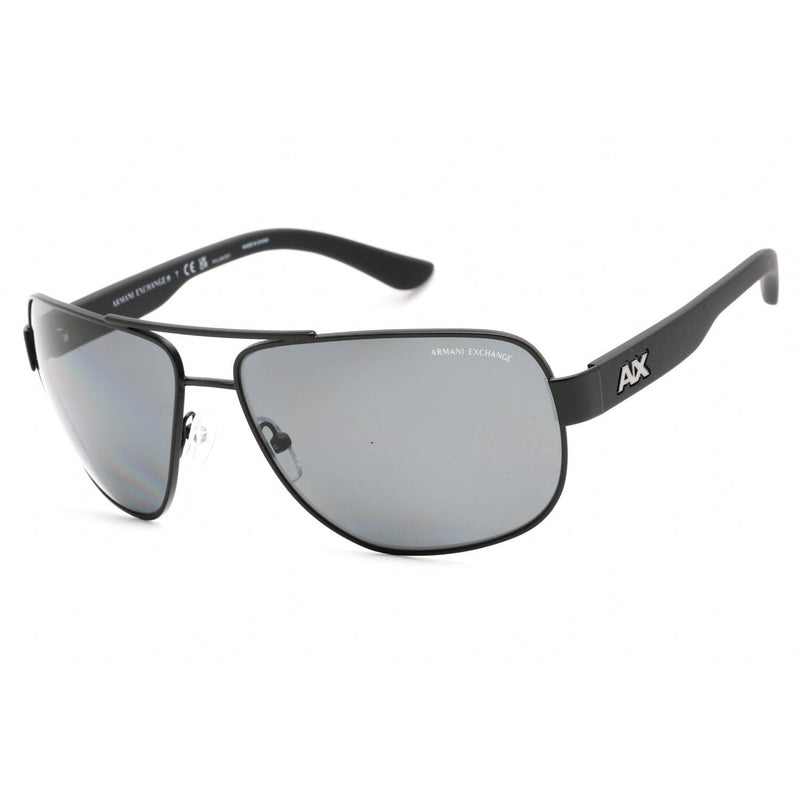 Armani Exchange AX2012S Sunglasses Matte Black / Grey Polarized Women's-AmbrogioShoes