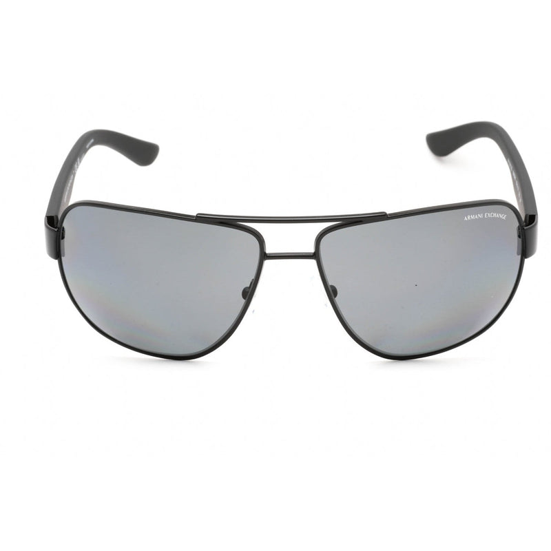 Armani Exchange AX2012S Sunglasses Matte Black / Grey Polarized Women's-AmbrogioShoes