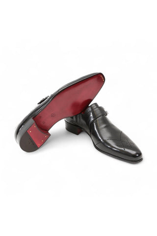 Artioli Adriano Buffalo Leather Double Monk-Straps Loafers (ART1000)-AmbrogioShoes