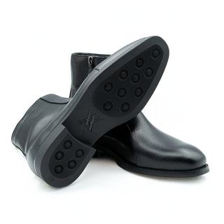 Artioli Albano Buffalo / Calf-Skin Leather Zipper Boot (ART1113)-AmbrogioShoes