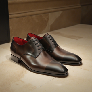 Artioli Alessandro Men's Luxury Italian Shoes Calf-Skin Leather Derby (ART1002)-AmbrogioShoes