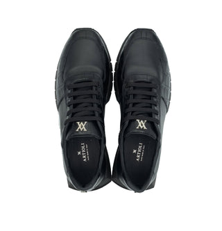 Artioli Alexis Exotic Crocodile / Calf-Skin Leather Sneaker (ART1126)-AmbrogioShoes