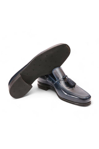 Artioli Angelo Calf-Skin Leather Tassel Loafers (ART1076)-AmbrogioShoes