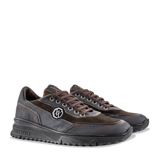 Artioli Charlie Men's Shoes Suede / Calf-Skin Leather / Deer-Skin Sneaker (ART1194)-AmbrogioShoes