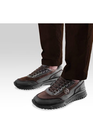 Artioli Charlie Suede / Leather / Deer-Skin Sneaker (ART1194)-AmbrogioShoes