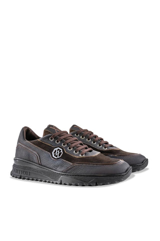 Artioli Charlie Suede / Leather / Deer-Skin Sneaker (ART1194)-AmbrogioShoes
