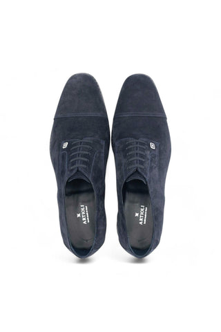 Artioli Christian Suede Cap-Toe Derby (ART1065)-AmbrogioShoes