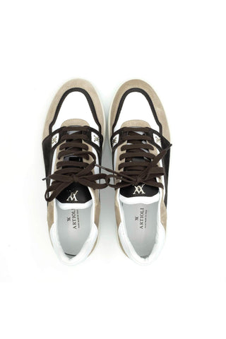 Artioli Conor Suede / Calf-Skin Leather Casual Sneaker (ART1128)-AmbrogioShoes