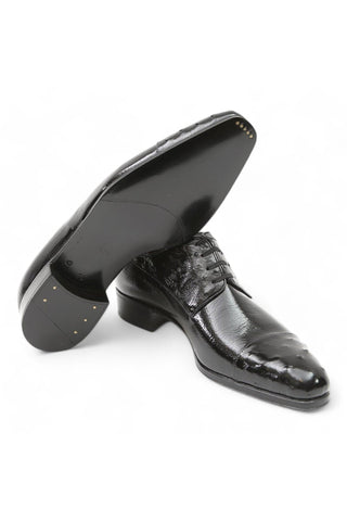 Artioli Cristian Exotic Ostrich / Calf-Skin Leather Derby (ART1009)-AmbrogioShoes