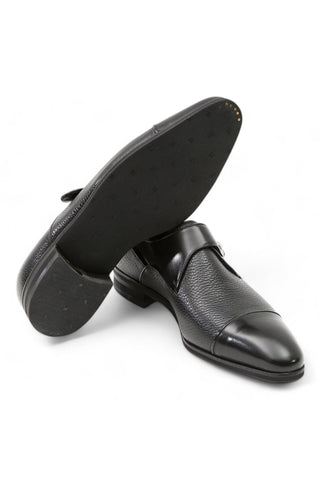 Artioli Dante Calf-Skin Leather Monk Strap (ART1010)-AmbrogioShoes