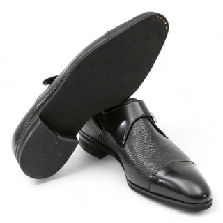 Artioli Dante Men's Luxury Italian Shoes Calf-Skin Leather Monk Strap (ART1010)-AmbrogioShoes