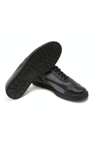 Artioli David Lizard Embosseded Suede / Calf-Skin Leather Sneaker (ART1157)-AmbrogioShoes