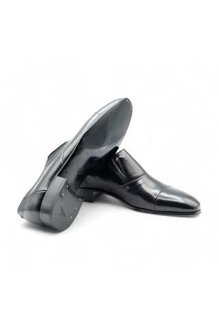 Artioli Decimo Buffalo Leather Slip-On Cap-Toe Loafers (ART1057)-AmbrogioShoes