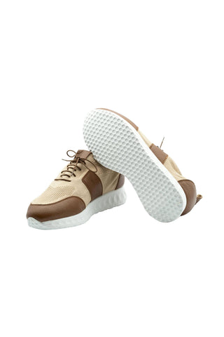 Artioli Dennis Fabric / Calf-Skin Leather Sneaker (ART1129)-AmbrogioShoes