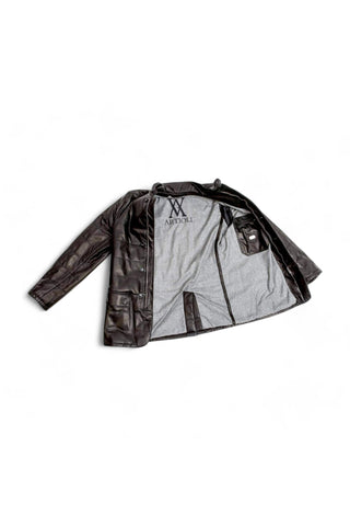 Artioli Ettore Nappa Lamb Leather / Cashmere Jacket (ARTJ1001)-AmbrogioShoes