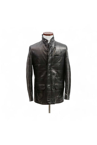 Artioli Ettore Nappa Lamb Leather / Cashmere Jacket (ARTJ1001)-AmbrogioShoes