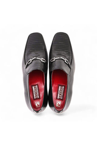 Artioli Fausto Lizard / Leather Horsebit Loafer (ART1084)-AmbrogioShoes