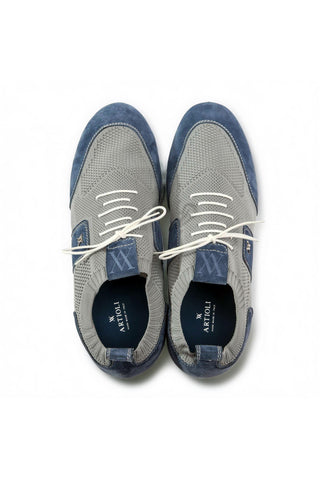 Artioli Fernando Fabric / Suede Sneaker (ART1137)-AmbrogioShoes