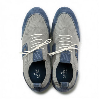 Artioli Fernando Men's Shoes Fabric / Suede Leather Sneaker (ART1137)-AmbrogioShoes