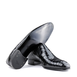 Artioli Filiberto Men's Shoes Exotic Alligator Skin Loafer (ART1204)-AmbrogioShoes