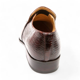 Artioli Flavio Men's Luxury Italian Shoes Shark-Skin Leather Horsebit Loafers (ART1012)-AmbrogioShoes