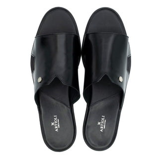 Artioli Follonica Men's Shoes Calf-Skin Leather Slip-On Sandal (ART1175)-AmbrogioShoes