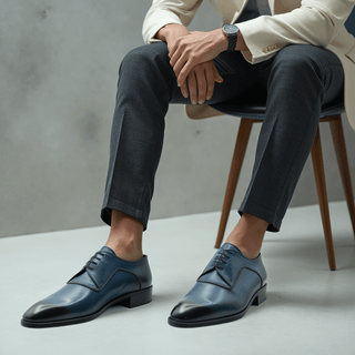 Artioli Francesco Men's Luxury Italian Shoes Calf-Skin Leather Derby (ART1043)-AmbrogioShoes