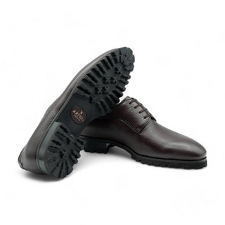 Artioli Franco Men's Luxury Italian Shoes Deer-Skin Leather Classic Derby (ART1035)-AmbrogioShoes