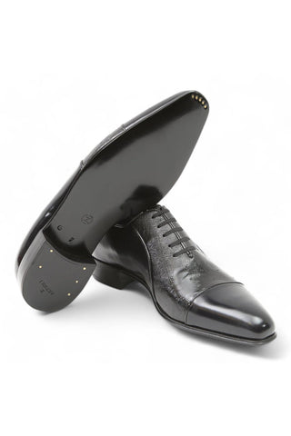 Artioli Gabriele Exotic Ostrich / Calf-Skin Leather Oxfords (ART1013)-AmbrogioShoes