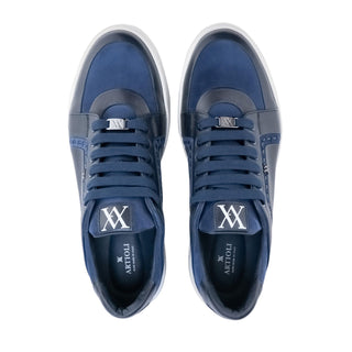 Artioli Gengis Men's Shoes Suede & Calf-Skin Leather Sneaker (ART1195)-AmbrogioShoes