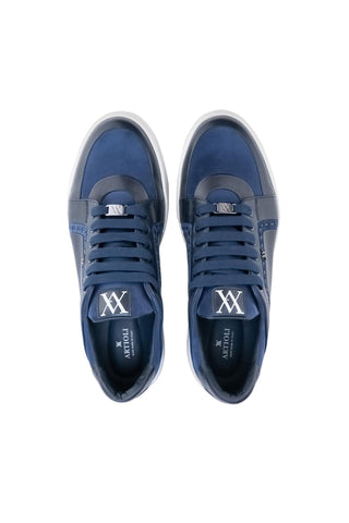 Artioli Gengis Suede & Leather Sneaker (ART1195)-AmbrogioShoes