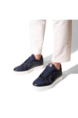 Artioli Gengis Suede & Leather Sneaker (ART1195)-AmbrogioShoes