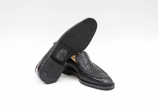 Artioli Gradara Woven Napa Leather Loafers