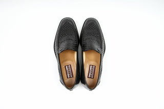Artioli Gradara Woven Napa Leather Loafers