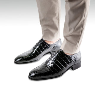 Artioli Guglielmo Exotic Alligator Skin Oxford (ART1203)-AmbrogioShoes