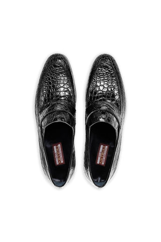 Artioli Gustavo Crocodile Penny Loafer (ART1202)-AmbrogioShoes