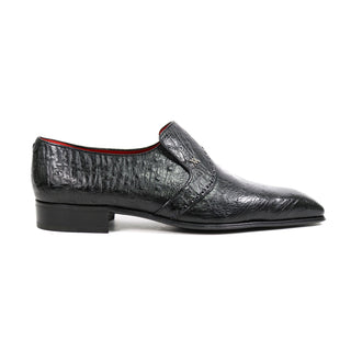 Artioli Ivo Men's Luxury Italian Shoes Exotic Ostrich Formal Loafers (ART1016)-AmbrogioShoes